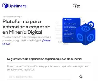 Upminers.com(UpMiners) Screenshot