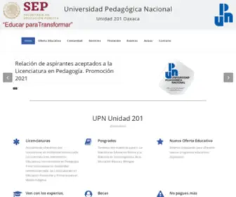 UPN201.mx(Educar para Transformar) Screenshot