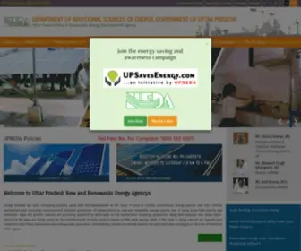 Upneda.org.in(Official Website of Uttar Pradesh New and Renewable Energy Development Agency) Screenshot