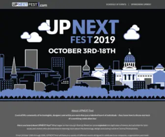 Upnextfest.com(UPNEXTFEST 2019 Home) Screenshot