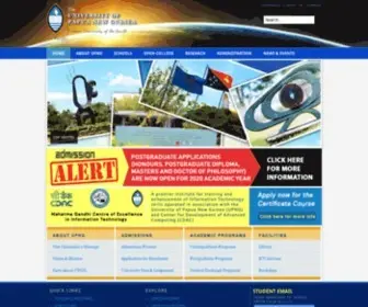 UPNG.ac.pg(University of Papua New Guinea) Screenshot
