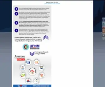 UPNM.edu.my Screenshot
