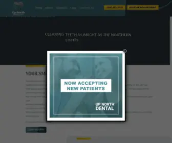 Upnorthdental.ca(Up North Dental) Screenshot