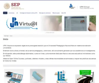 Upnvirtual.edu.mx(Inicio) Screenshot