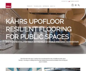 Upofloor.com(Resilient flooring for commercial and public spaces) Screenshot