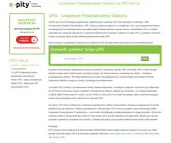 Upo.info.pl(Nie posiadasz Urzędowego Poświadczenia Odbioru (UPO)) Screenshot