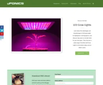 Uponics.com(UPONICs, Hydroponics and Aquaponics Information) Screenshot