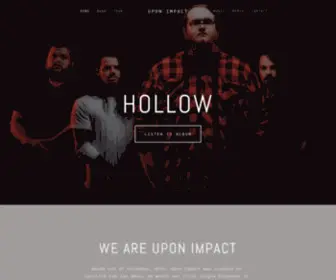 Uponimpactband.com(Upon Impact) Screenshot