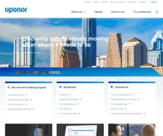 Uponor.ca(PEX Products for Residential & Commercial Applications) Screenshot