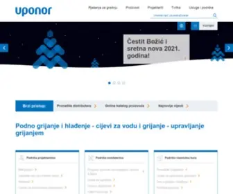 Uponor.hr(Homepage) Screenshot