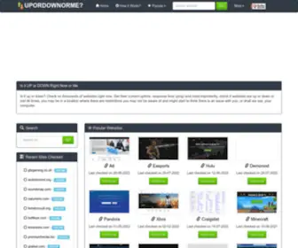 Upordownorme.com(Upordownorme) Screenshot