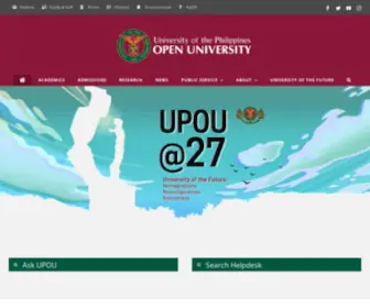Upou.edu.ph(University of the Philippines Open University) Screenshot