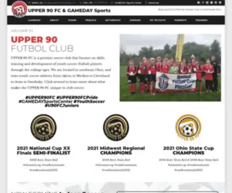 Upper90Futbolclub.com(Upper 90 Futbolclub) Screenshot