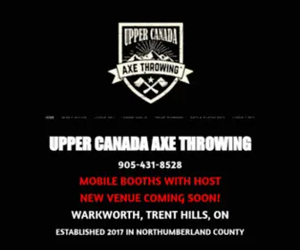 Uppercanadaaxe.com(Upper Canada Axe Throwing) Screenshot