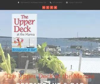 Upperdeckdining.com(Southwest Harbor Maine) Screenshot