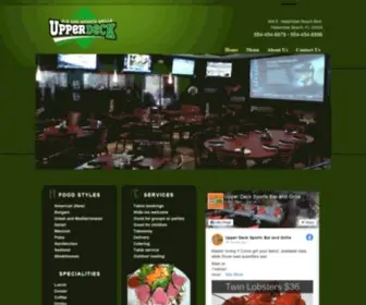 Upperdeckhallandalebeach.com(Upper Deck Sports Bar and Grille) Screenshot