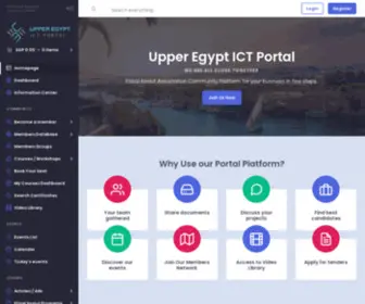 Upperegyptict.com(Etisal Assiut Association Community Platform) Screenshot