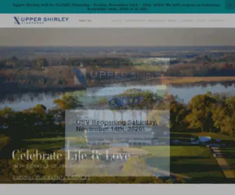 Uppershirley.com(Upper Shirley Vineyards) Screenshot