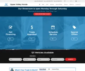 Uppervalleyhonda.com(Upper Valley Honda) Screenshot