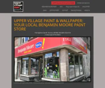 Uppervillagepaintandwallpaper.com(Upper Village Paint & Wallpaper) Screenshot