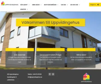 UppVidingehus.se(Start) Screenshot