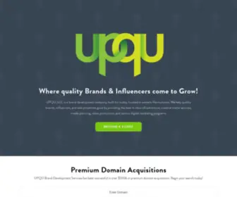 Upqu.com(Brand Development) Screenshot