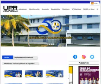 Uprag.edu(Universidad de Puerto Rico Aguadilla) Screenshot