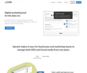 Uprank.io(Uprank offers a digital marketing & SEO platform to help businesses grow organically. Our mission) Screenshot
