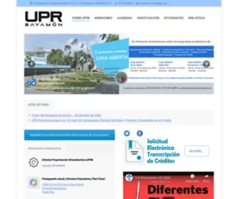 UPRB.edu(Universidad de Puerto Rico Bayamón) Screenshot