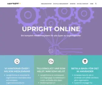 Upright.se(Få fler medlemmar med Uprights Webbaserade Medlemssystem) Screenshot
