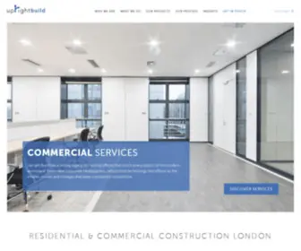 Uprightbuild.com(Residential and Commercial Construction Services London) Screenshot