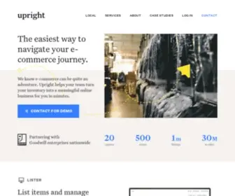 Uprightlabs.com(Upright Labs empowers secondhand and resale e) Screenshot