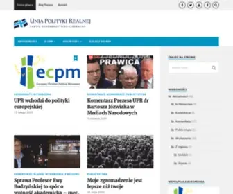 UPR.org.pl(Unia Polityki Realnej) Screenshot
