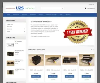UPS-Trader.co.uk(UPS, New Batteries) Screenshot