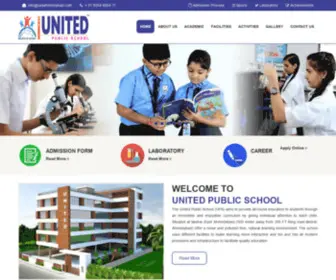 Upsahmedabad.com(United Public School Ahmedabad) Screenshot