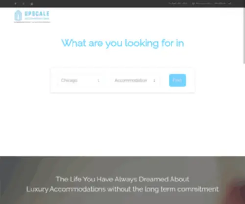 Upscaleaccommodations.com(Upscale Accomodation) Screenshot