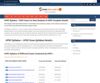 Upscsyllabus.com(Upscsyllabus) Screenshot