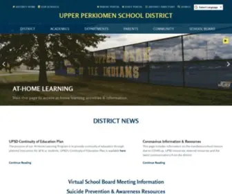 UPSD.org(Upper Perkiomen School District) Screenshot