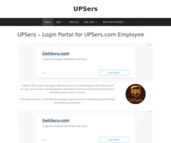 Upsers.online(UPSers – Login Portal for UPSers.com Employee (Informational Guide)) Screenshot