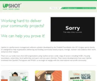 Upshot.org.uk(Upshot) Screenshot