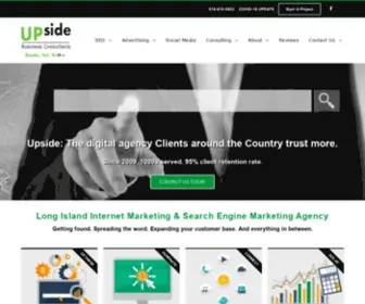 Upsidebusiness.com(Long Island Internet Marketing & Search Engine Marketing Agency) Screenshot