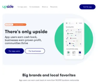 Upside.com(The First Business Travel Booking Site) Screenshot
