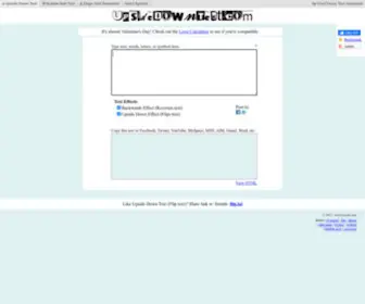 Upsidedowntext.com(Upside Down Text) Screenshot