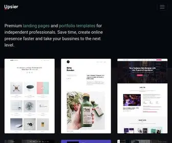 Upsier.com(Premium Bootstrap Themes for Creatives) Screenshot