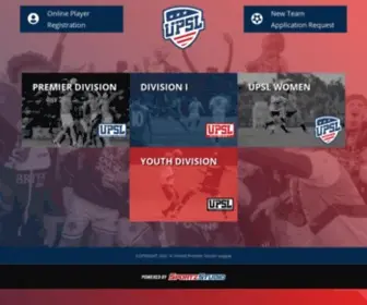 Upslsoccer.com(United Premier Soccer League) Screenshot