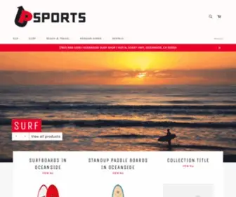 Upsports.com(Up Sports Oceanside Surf Shop) Screenshot