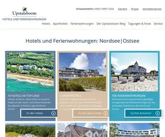 Upstalsboom.de(Hotels & Ferienwohnungen) Screenshot