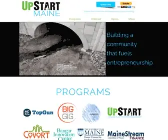 Upstartmaine.org(UpStart Maine) Screenshot
