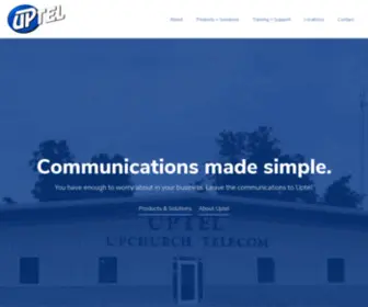 Uptel.com(Communications made simple) Screenshot