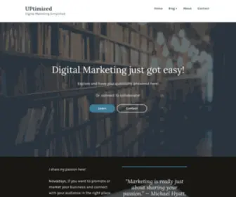 Uptimized.ca(Digital Marketing Simplified) Screenshot